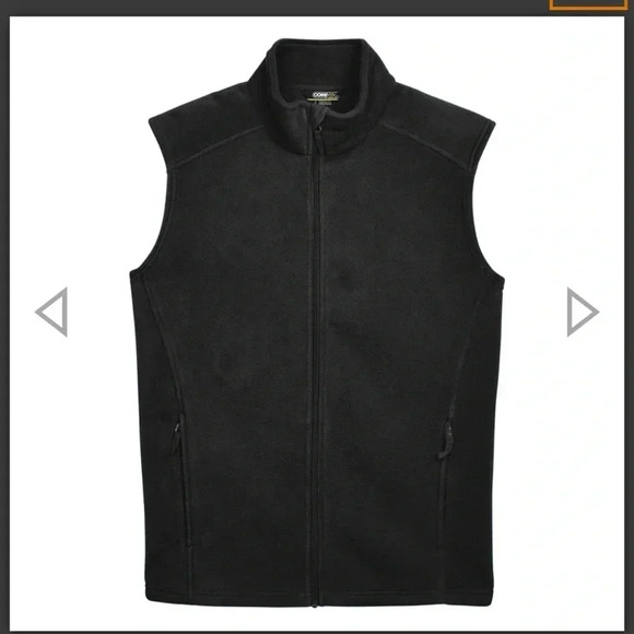 Core 365 Men's Black Cruise Two-Layer  Soft  Vest - Picture 1 of 8